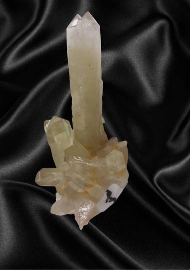 Natural Citrine Twin Cluster with Fairy Quartz CF155 image 0